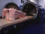 Chassis put in vacuum machine