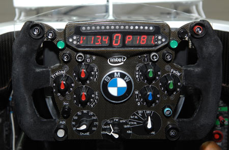 BMW Sauber F1.08B steering wheel