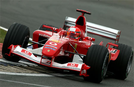 Michael Schumacher at the 2003 British GP